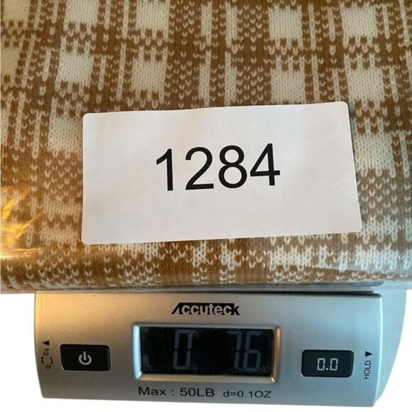 Timberland Women’s Chunky Knit Birdseye Scarf Plaid Checkered Cabincore … - Picture 8 of 9